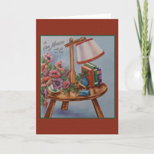 Carte de voeux vintage pour la fête des mères