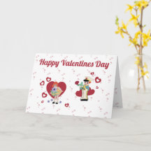 Carte de vœux vintage pour la Saint-Valentin