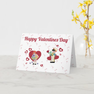 Carte de vœux vintage pour la Saint-Valentin