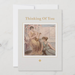 Carte de vœux vintage   Réflexion d'art classique