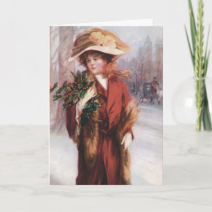 Carte de voeux Vintage "Spirit of Christmas"