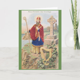 Carte de voeux vintage St. Patrick