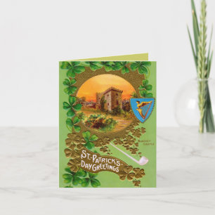 Carte de voeux vintage St Patrick's Day