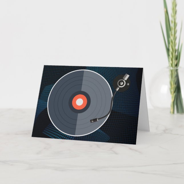 Carte de voeux Vinyl Record (Devant)