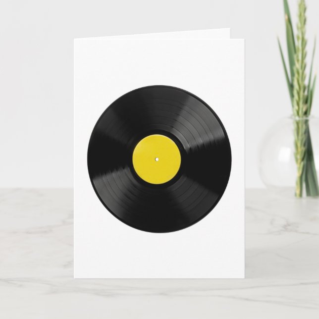 Carte de voeux Vinyl Record (Devant)