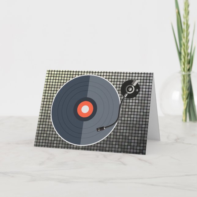 Carte de voeux Vinyl Record (Devant)