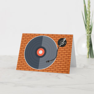 Carte de voeux Vinyl Record