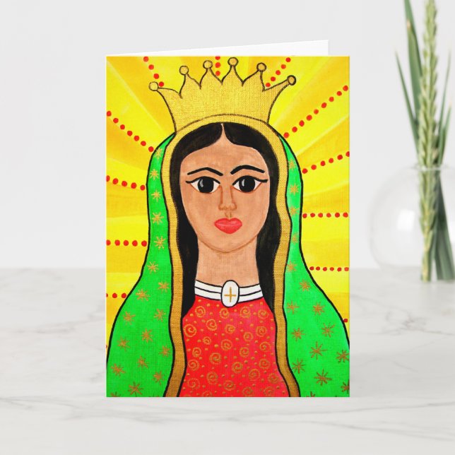 Carte de voeux Virgen de Guadalupe (Devant)