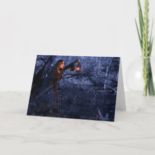 Carte de voeux volée de blanc de saison