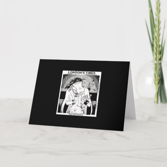 Carte de voeux Voo Doo Cow New Orleans (Devant)