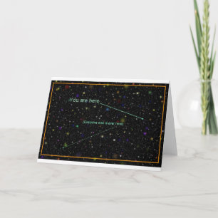 Carte de voeux "Vous êtes ici"