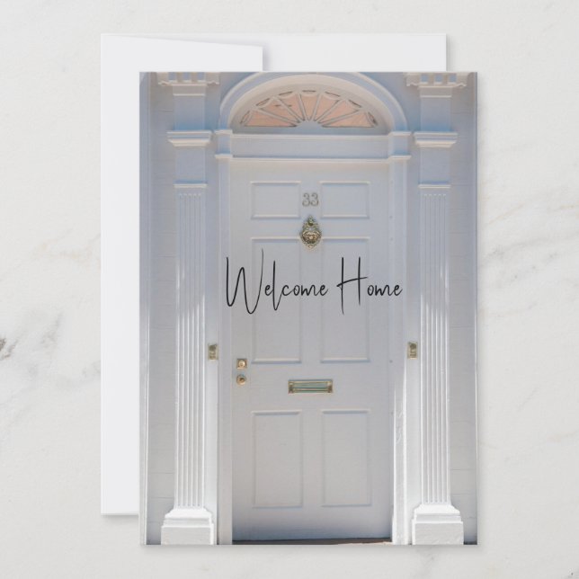 Carte de vœux Welcome Home Flat (Devant)