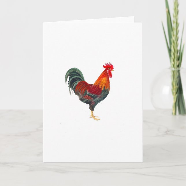 Carte de voeux Welété Rooster (Devant)