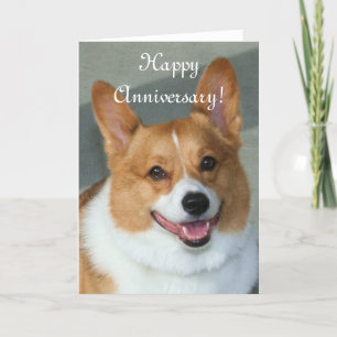 Carte de voeux Welsh Corgi pour l'anniversaire heu