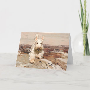 Carte de voeux Wheaten Scottish Terrier