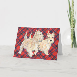 Carte de vœux Wheaten Scottish Terrier