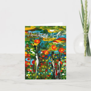 Carte de voeux Whimsical and Colorful Flowers