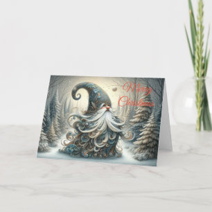 Carte de voeux Whimsical Grey Gnome