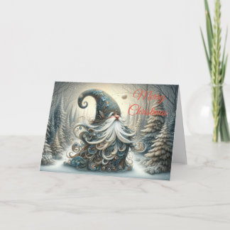 Carte de voeux Whimsical Grey Gnome