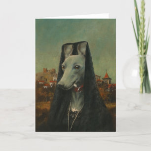 Carte de voeux Whippet Senorita