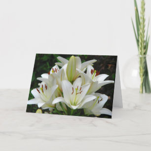 Carte de voeux White Lilies