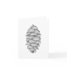 Carte de voeux White Spruce Cone