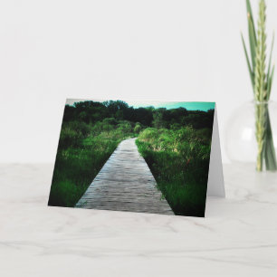 Carte de vœux « Whitetail Woods Walkway » pour un 