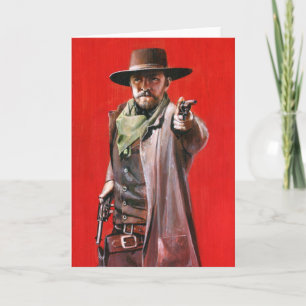 Carte de voeux Wild West Gunslinger