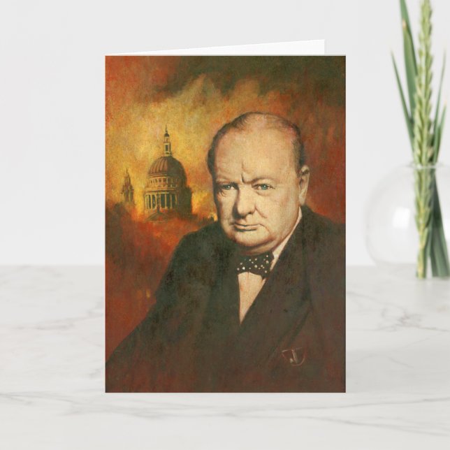Carte de voeux Winston Churchill (Devant)