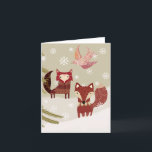 Carte de voeux Winter Fox BLANK<br><div class="desc">Cette carte vierge,  adaptée à toutes les occasions,  provient d'une oeuvre originale. Convient pour le cadrage.</div>