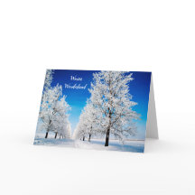 Carte de voeux Winter Wonderland