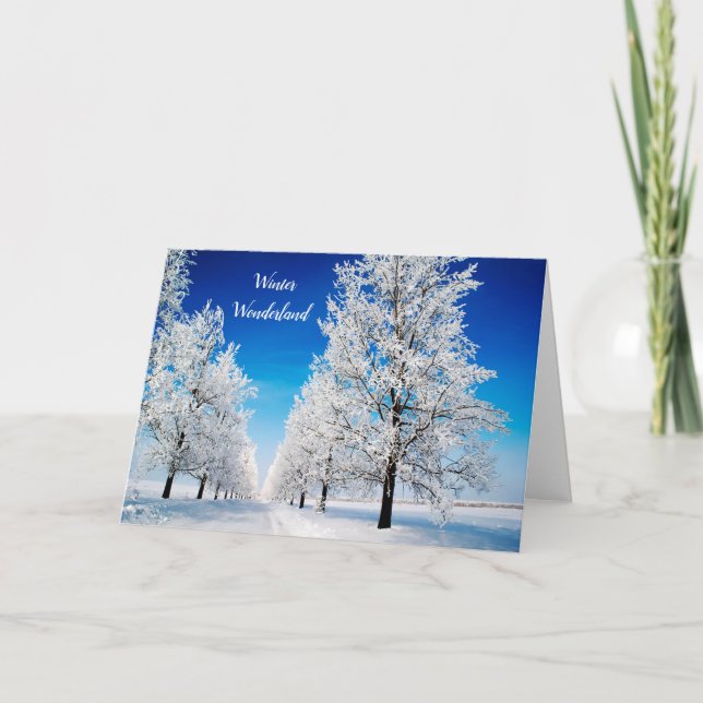 Carte de voeux Winter Wonderland (Devant)