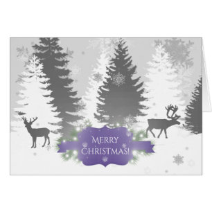 Carte de voeux Winter Wonderland - Purple