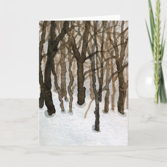 Carte de voeux "Winter Woods" (Devant)