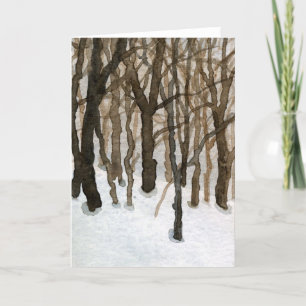 Carte de voeux "Winter Woods"