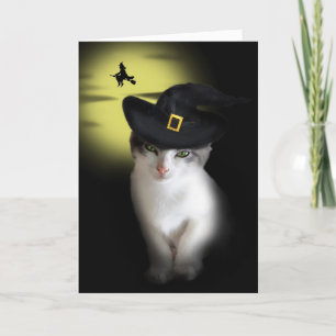 Carte de voeux Witch Kitten