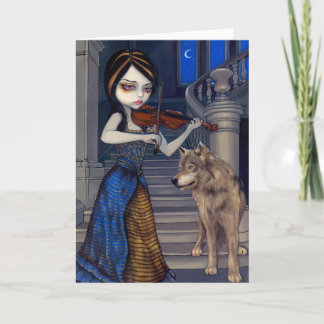 Carte de voeux "Wolf Song"
