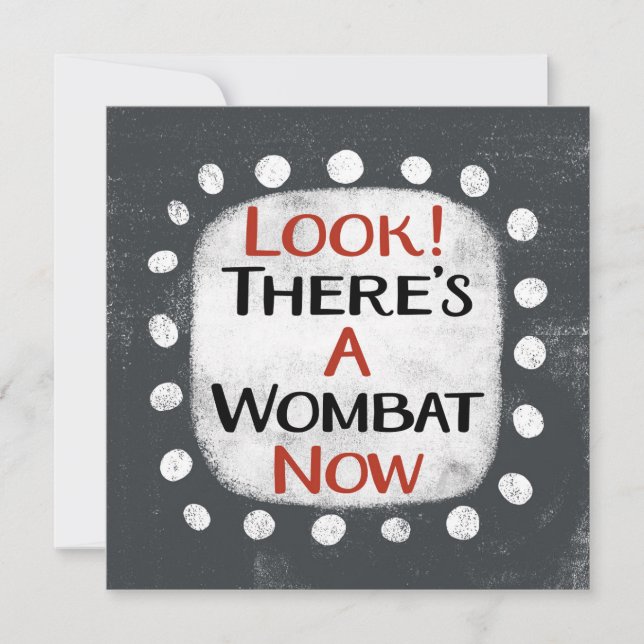 Carte de voeux Wombat Now (Devant)