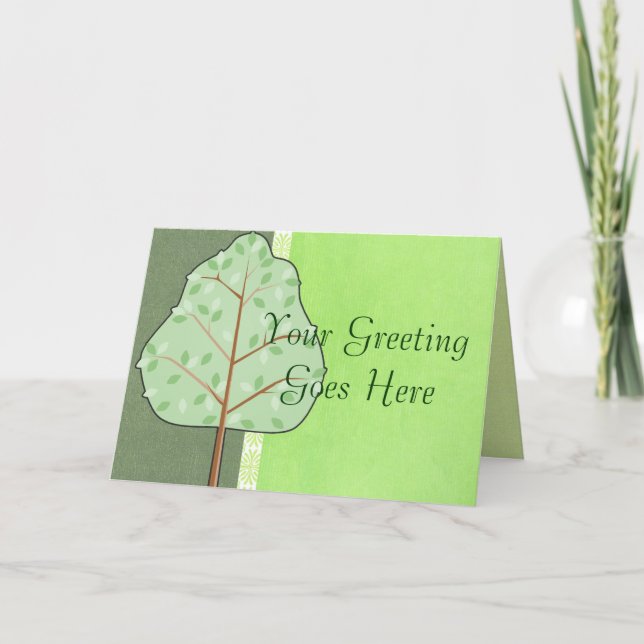 Carte de voeux Woodland Tree (Devant)