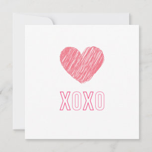 Carte de voeux "XOXO"