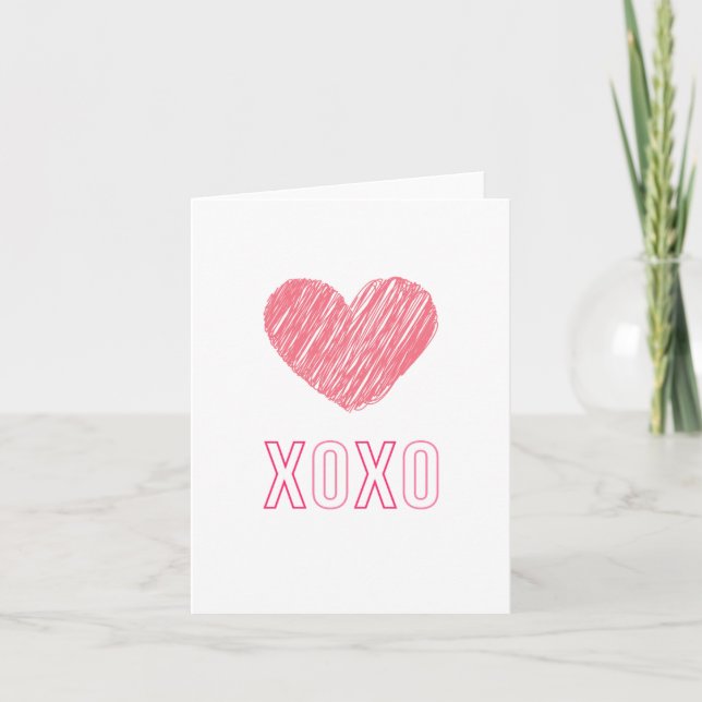 Carte de voeux "XOXO" (Devant)