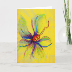 Carte de voeux Yello Magnolia Flower
