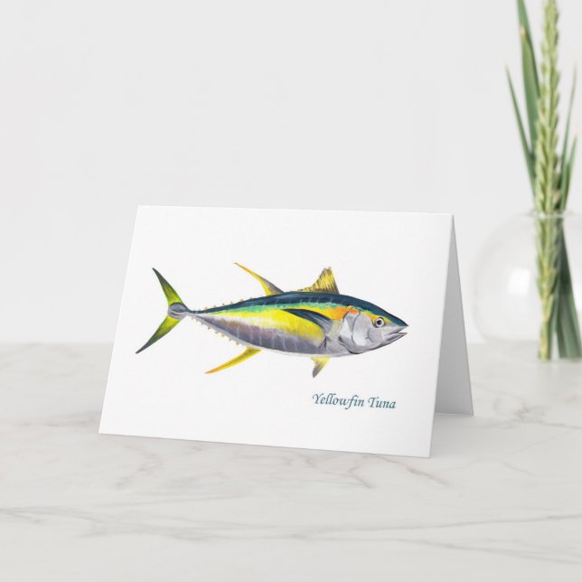 Carte de voeux Yellowfin Tuna (Devant)