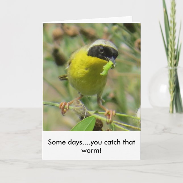 Carte de voeux Yellowthroat (Devant)