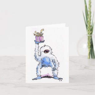 Carte de vœux Yeti