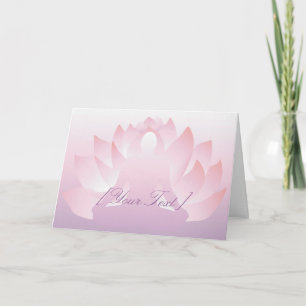 Carte de voeux Yoga Lotus