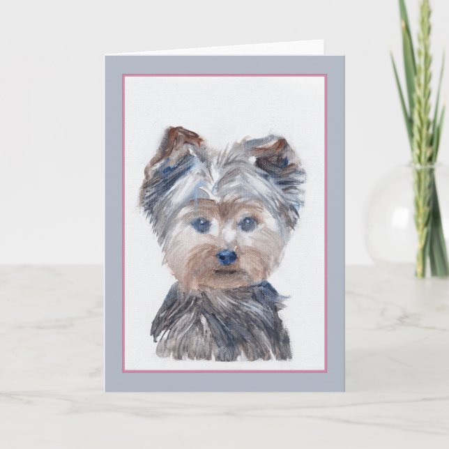 Carte de voeux Yorkipoo (Devant)