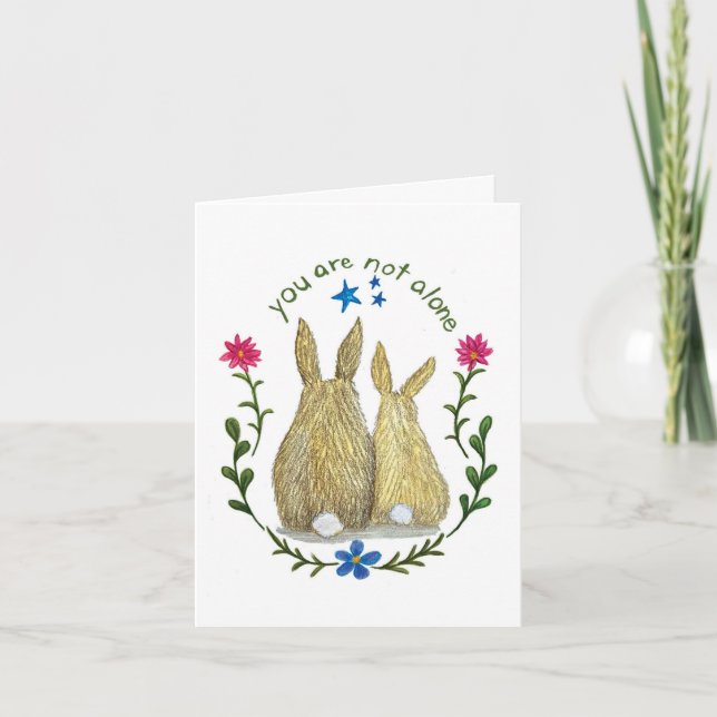 Carte de vœux You Are Not Alone (Devant)