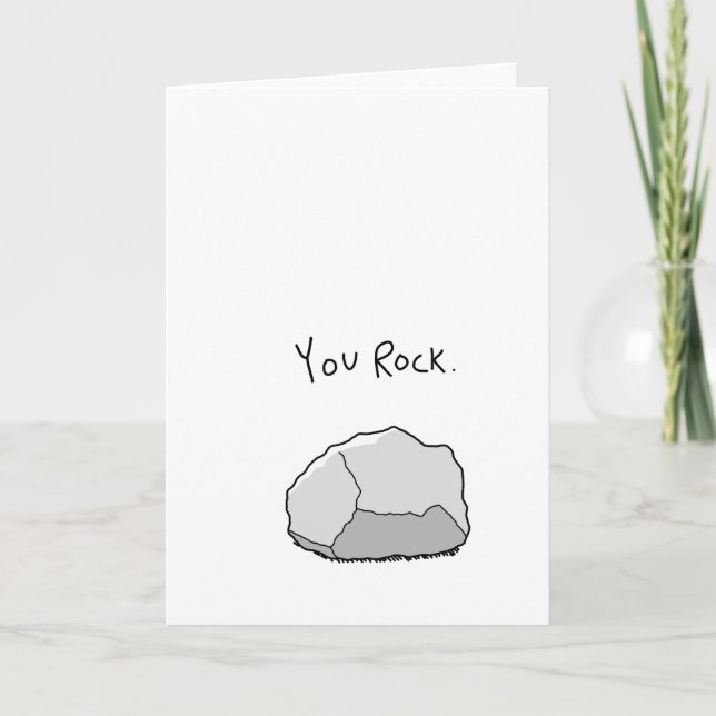 Carte de voeux "You Rock" (Devant)