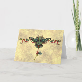Carte de voeux "Yule Greenman"